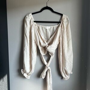 Anthropologie MABLE BLOUSE COLOR CREMA SIZE M